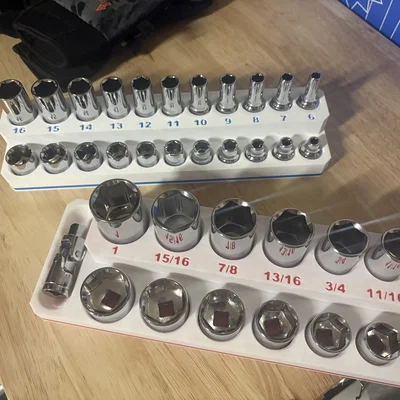 Khay sắp xếp ổ cắm Quinn 3/8 inch Master Socket Set