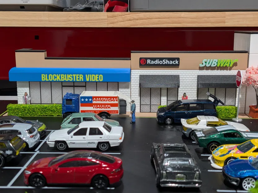 Mô hình tòa nhà Strip Mall hai gian - Tỉ lệ 1:64 cho Diorama - Image 7