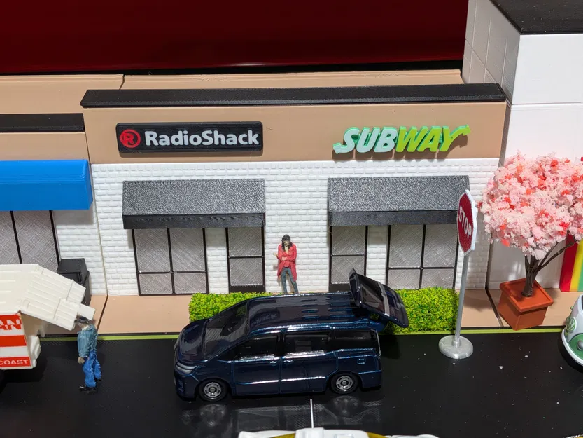 Mô hình tòa nhà Strip Mall hai gian - Tỉ lệ 1:64 cho Diorama - Image 9