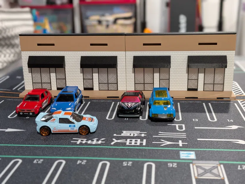 Mô hình tòa nhà Strip Mall hai gian - Tỉ lệ 1:64 cho Diorama - Image 12