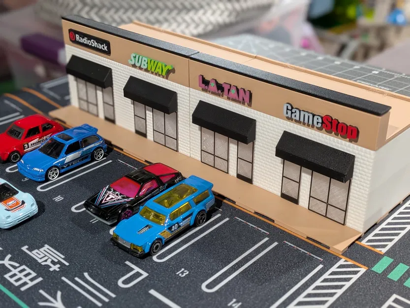 Mô hình tòa nhà Strip Mall hai gian - Tỉ lệ 1:64 cho Diorama - Image 14