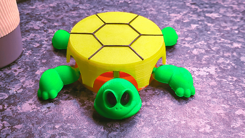 Đế lót ly hình Rùa với chân tay cử động được - Thumbnail 1