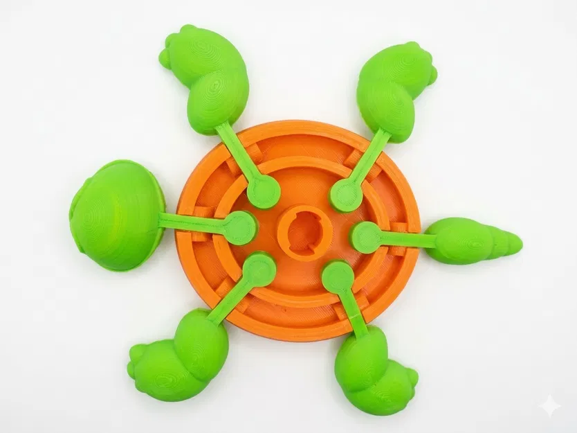 Đế lót ly hình Rùa với chân tay cử động được - Image 8