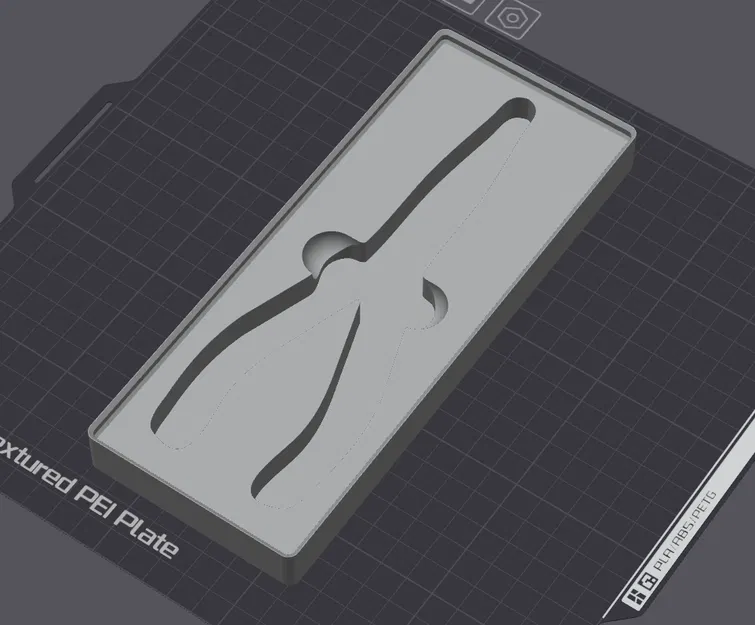 Giá đỡ kìm mũi nhọn Parkside hệ Gridfinity - Image 2