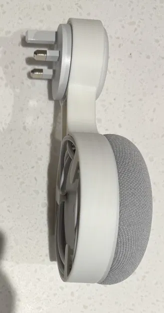 Giá đỡ treo ổ cắm tường chuẩn UK cho Google Nest Mini thế hệ 2 - Image 2