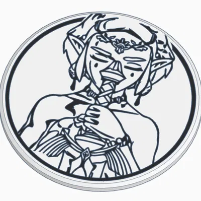 Bộ miếng lót ly Zelda TOTK đa màu sắc