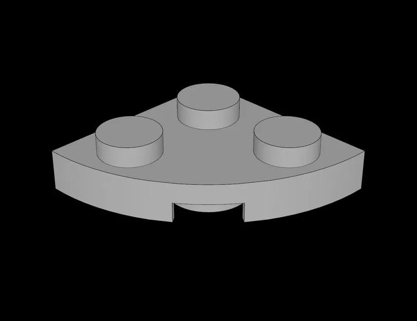 Tấm lắp ghép Lego 2x2 góc bo tròn - Mẫu in 3D chất lượng cao - Image 1