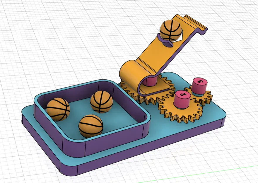 Miniature Arcade Basketball: Trò chơi bóng rổ để bàn với tháp pháo ngắm bắn - Image 4