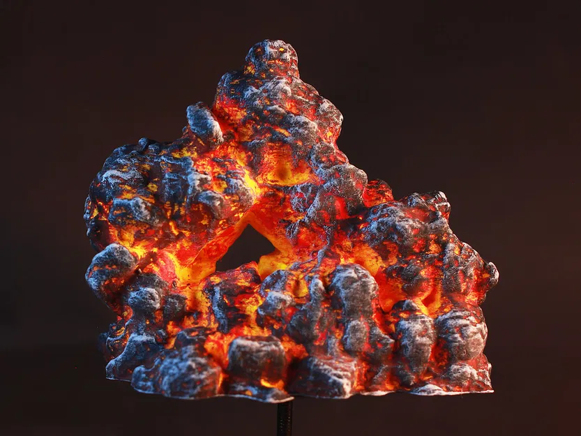 Bộ 5 Hòn Đá Núi Lửa [Tabletop Terrain 01] - Image 1