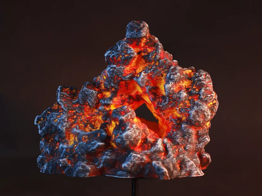 Bộ 5 Hòn Đá Núi Lửa [Tabletop Terrain 01] - Image 2