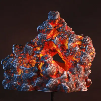 Bộ 5 Hòn Đá Núi Lửa [Tabletop Terrain 01]