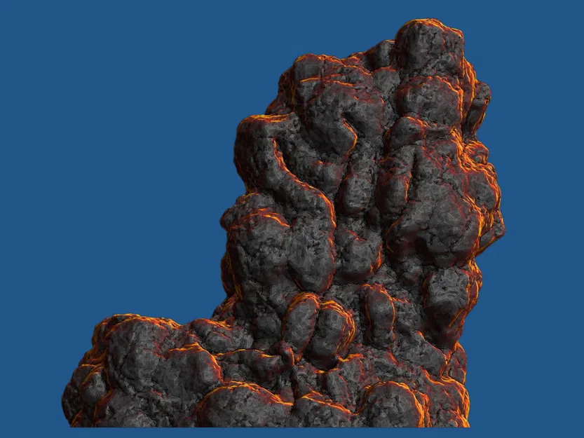 Bộ 5 Hòn Đá Núi Lửa [Tabletop Terrain 01] - Image 4