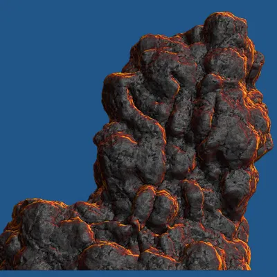 Bộ 5 Hòn Đá Núi Lửa [Tabletop Terrain 01]