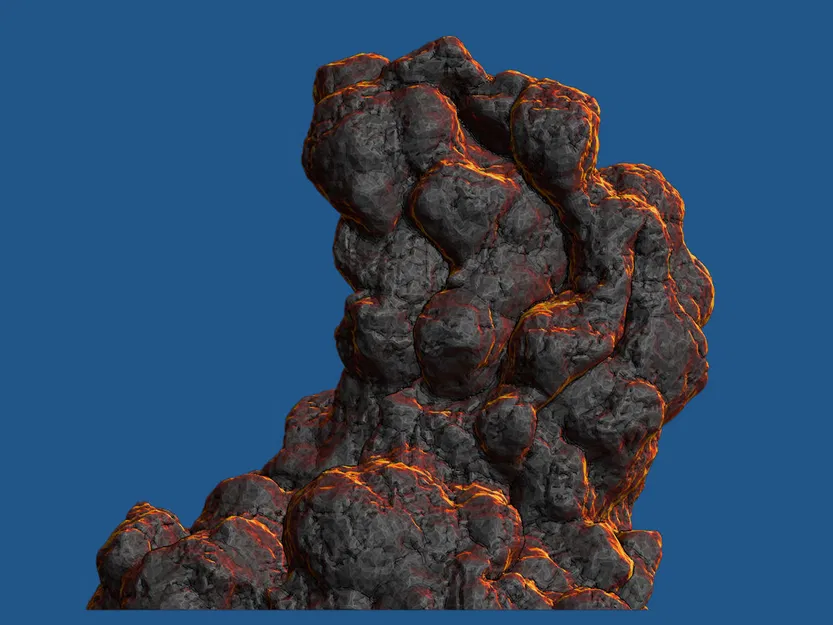 Bộ 5 Hòn Đá Núi Lửa [Tabletop Terrain 01] - Image 5