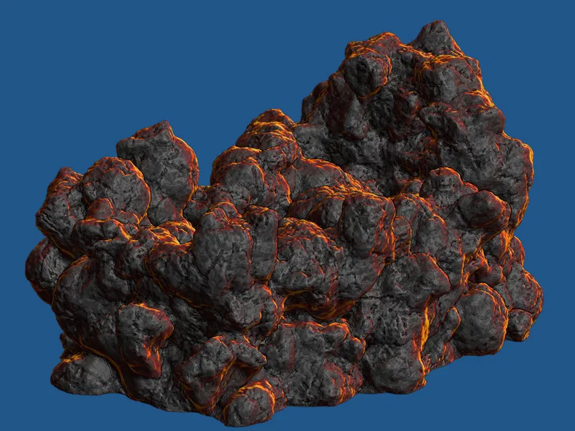 Bộ 5 Hòn Đá Núi Lửa [Tabletop Terrain 01] - Image 7