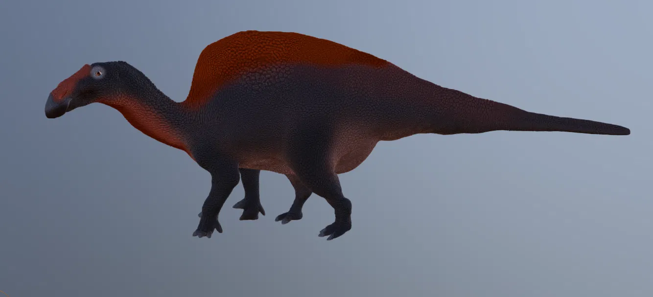 Mô hình in 3D khủng long Ouranosaurus chi tiết và sắc nét - Image 2