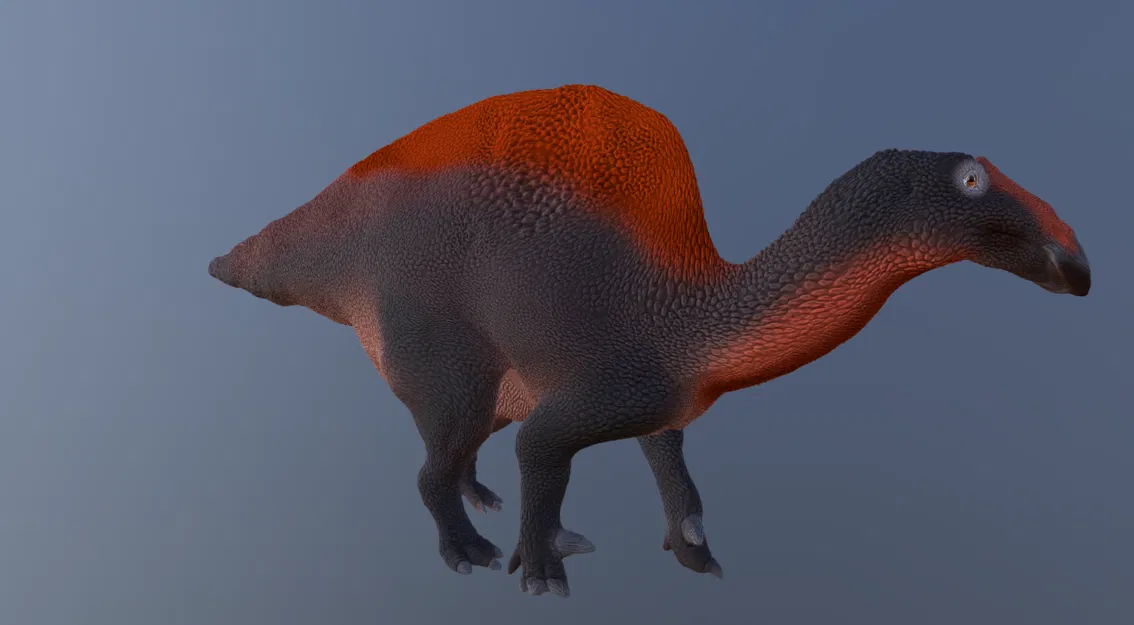Mô hình in 3D khủng long Ouranosaurus chi tiết và sắc nét - Image 3