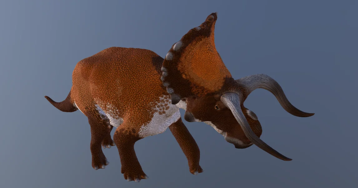 Mô hình khủng long Nasutoceratops in 3D chi tiết và chân th… 1