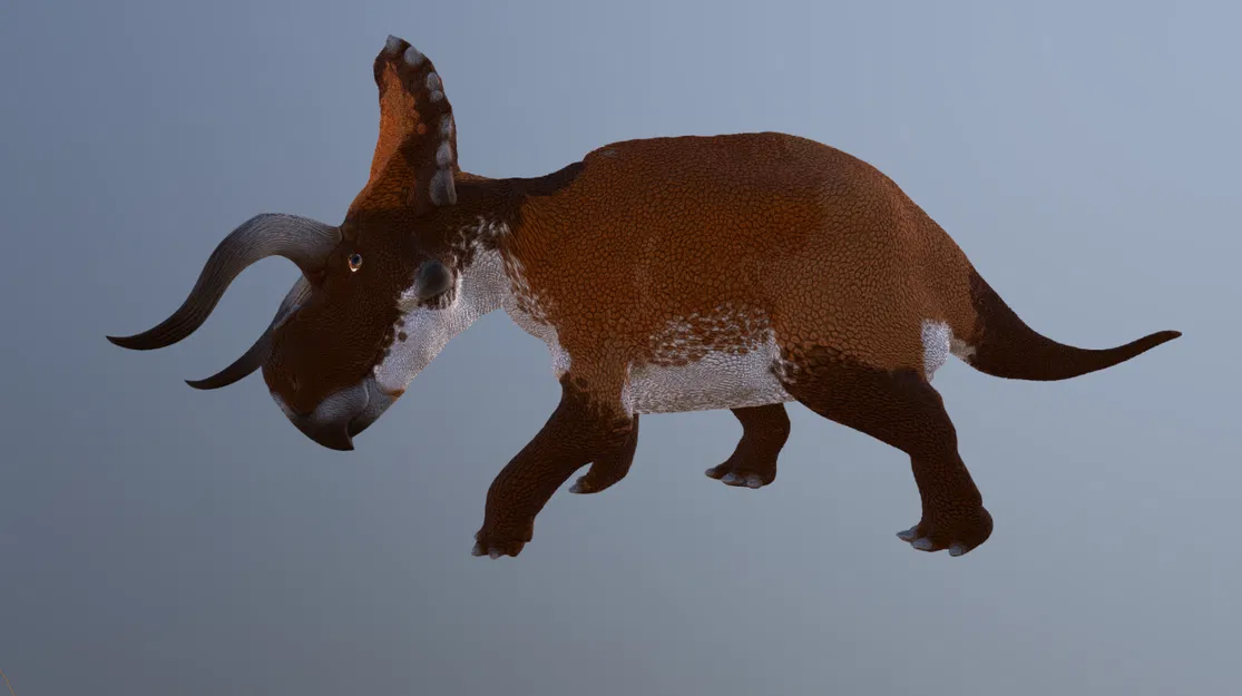 Mô hình khủng long Nasutoceratops in 3D chi tiết và chân thực - Image 3