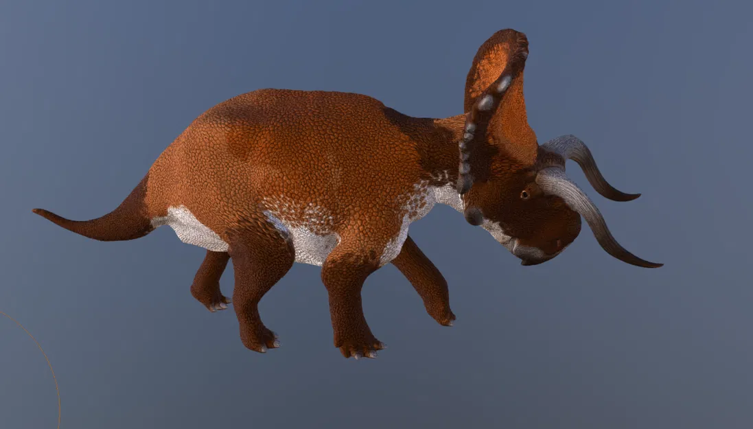 Mô hình khủng long Nasutoceratops in 3D chi tiết và chân thực - Image 4