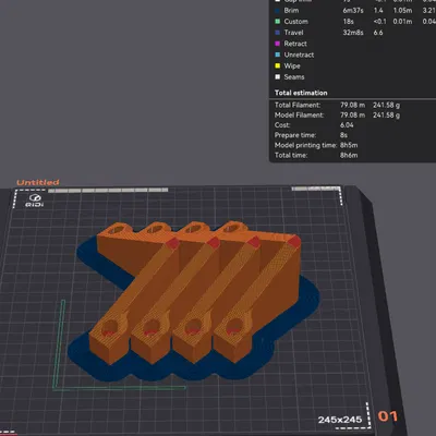Phụ kiện góc giữ pin FRC bản cải tiến (Battery Corner Stronger Remix)