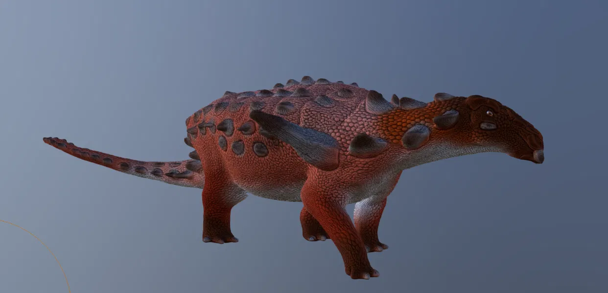 Mô hình 3D khủng long Pawpawsaurus - Chi tiết sắc nét - Image 1