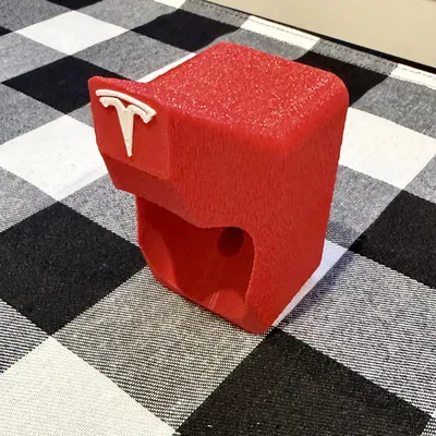 Giá treo súng sạc và cáp Tesla - Thiết kế in 3D tiện lợi cho Gara