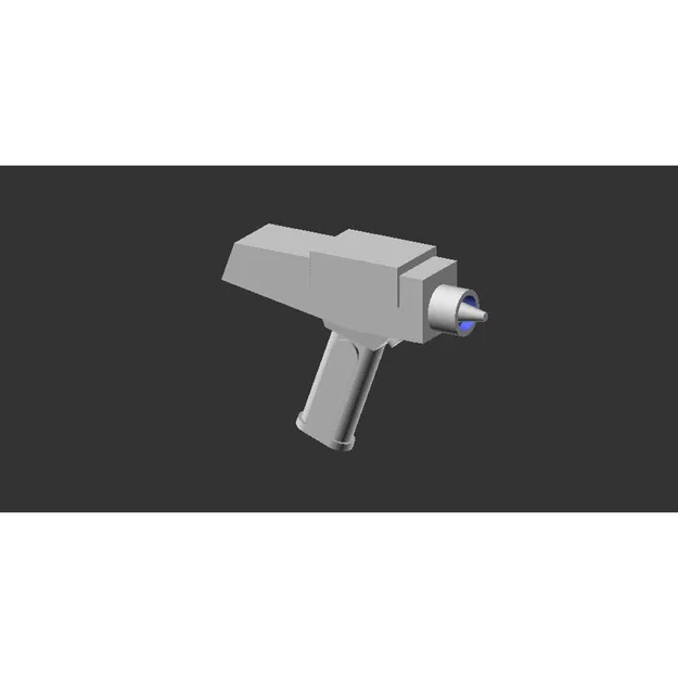 Mô hình súng Phaser 3D cực chất cho nhân vật Minimates - Image 1