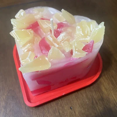 Khay đựng nến hình trái tim (Heart Candle Tray) in 3D trang trí