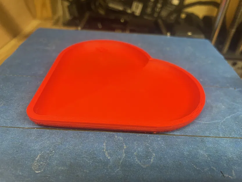 Khay đựng nến hình trái tim (Heart Candle Tray) in 3D trang trí - Image 2