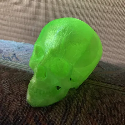 Đầu lâu 3D có lỗ khoét 52mm ở đáy