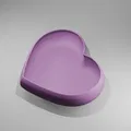Hộp đựng trang sức, khay để đồ hình trái tim .OBJ .STL - Thumbnail 1