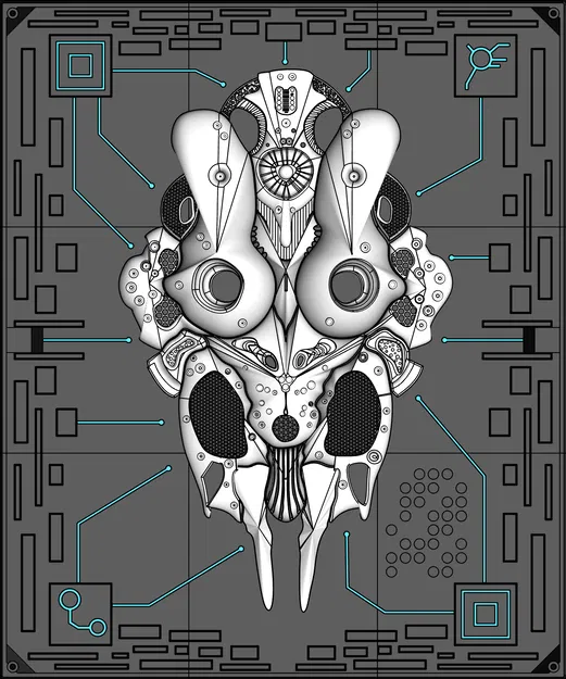 Tác phẩm điêu khắc treo tường Chambre 012 từ V-XL - Image 1