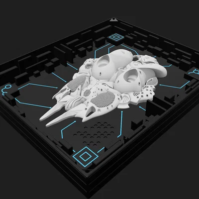 Tác phẩm điêu khắc treo tường Chambre 012 từ V-XL