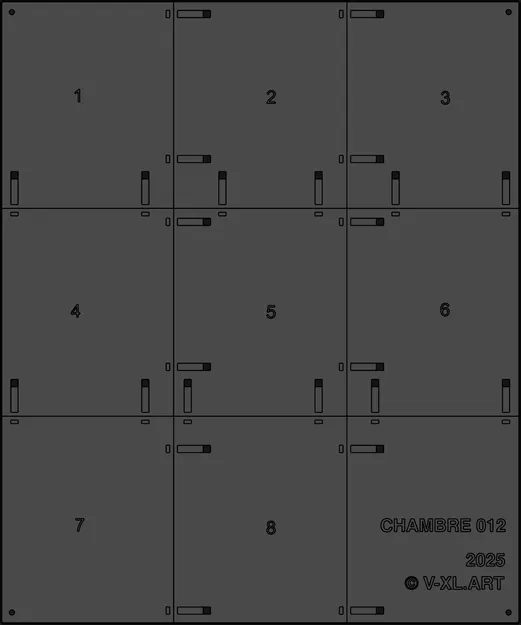 Tác phẩm điêu khắc treo tường Chambre 012 từ V-XL - Image 3