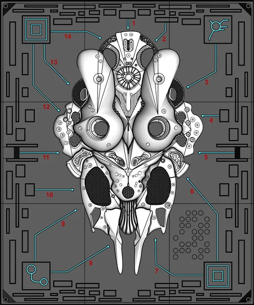 Tác phẩm điêu khắc treo tường Chambre 012 từ V-XL - Image 4