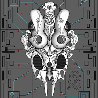 Tác phẩm điêu khắc treo tường Chambre 012 từ V-XL