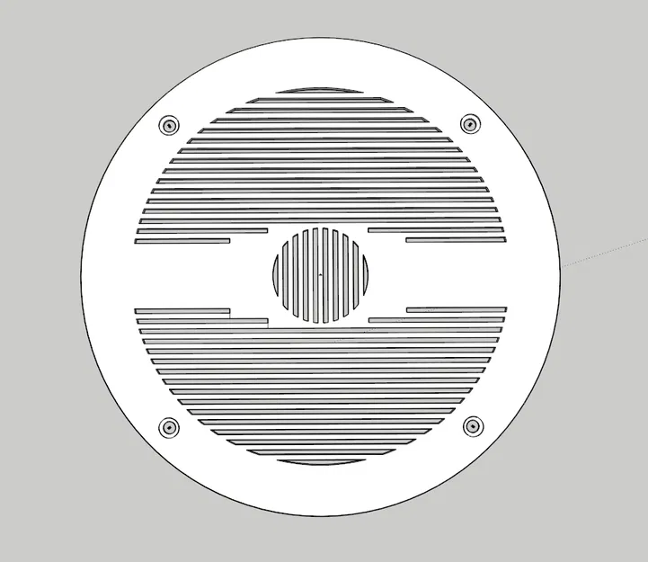 Mặt lưới bảo vệ loa 120mm đơn giản chất lượng cao cho DIY - Image 1