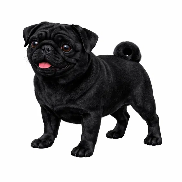Mô hình 3D chú chó Pug cực kỳ đáng yêu - Image 1