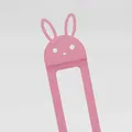 Kẹp sách hình chú thỏ (Bunny Bookmark) đáng yêu in 3D nhanh chóng - Thumbnail 1
