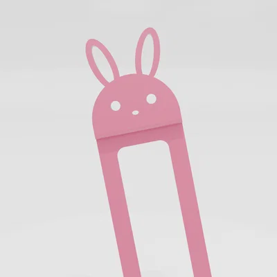 Kẹp sách hình chú thỏ (Bunny Bookmark) đáng yêu in 3D nhanh chóng
