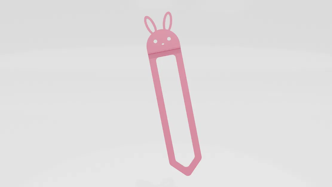 Kẹp sách hình chú thỏ (Bunny Bookmark) đáng yêu in 3D nhanh chóng - Image 2