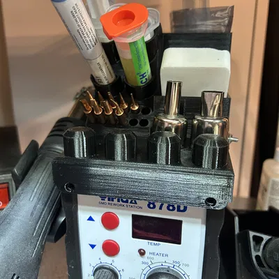 Giá đỡ phụ kiện cho trạm hàn YIHUA 878D - Gọn gàng, chuyên nghiệp