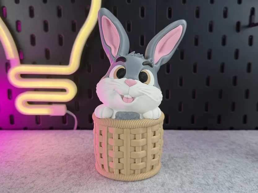 Cute Bunny - Chú Thỏ Đáng Yêu Trong Giỏ - Image 6