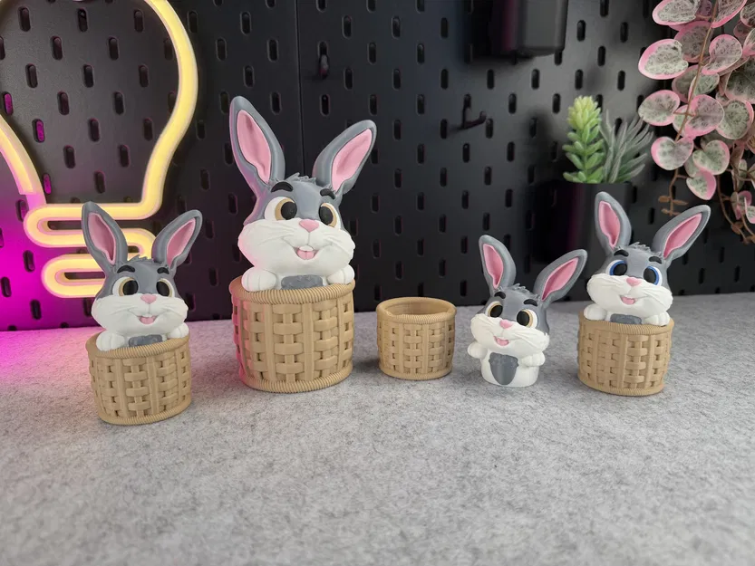 Cute Bunny - Chú Thỏ Đáng Yêu Trong Giỏ - Image 7