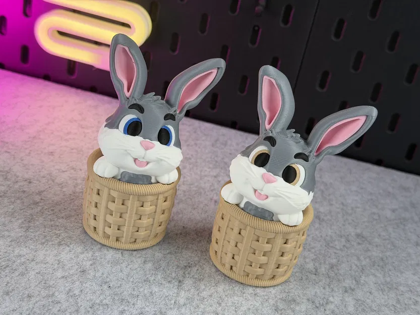 Cute Bunny - Chú Thỏ Đáng Yêu Trong Giỏ - Image 10