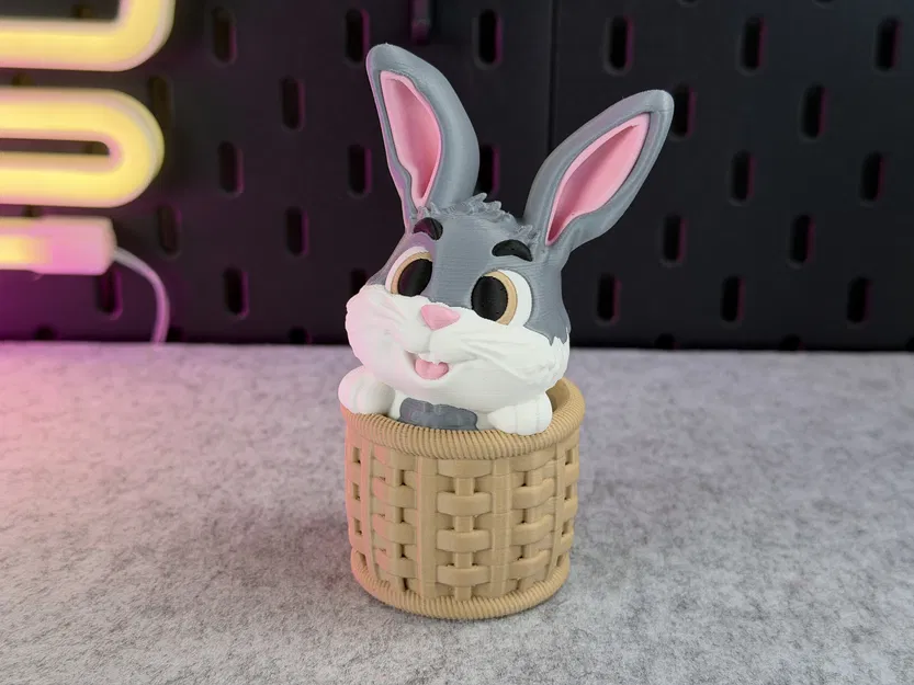 Cute Bunny - Chú Thỏ Đáng Yêu Trong Giỏ - Image 11