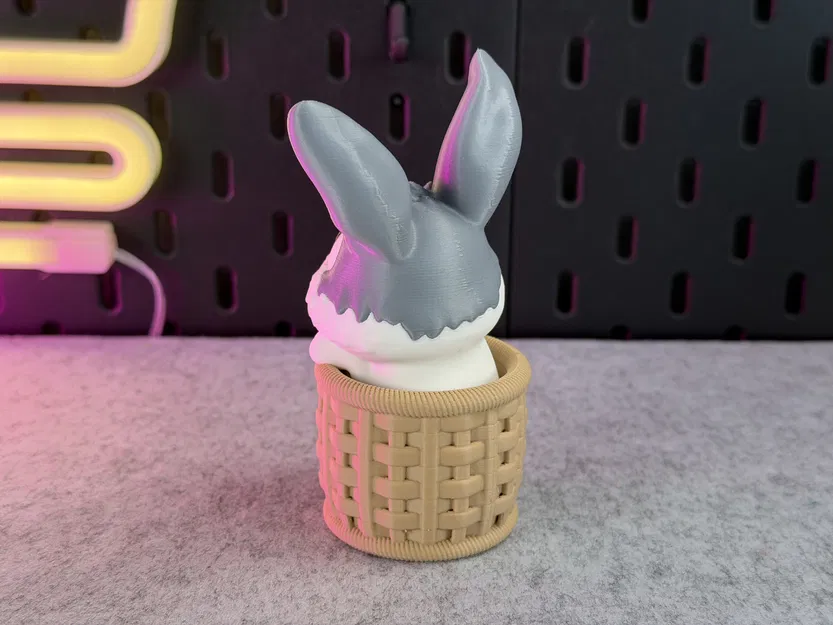 Cute Bunny - Chú Thỏ Đáng Yêu Trong Giỏ - Image 12