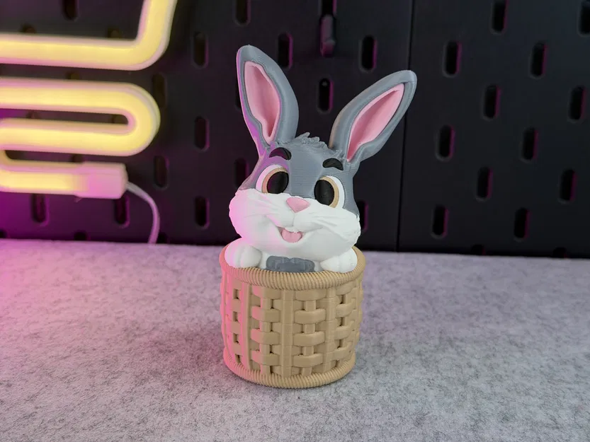 Cute Bunny - Chú Thỏ Đáng Yêu Trong Giỏ - Image 13