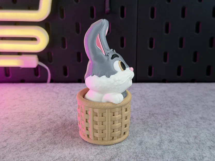 Cute Bunny - Chú Thỏ Đáng Yêu Trong Giỏ - Image 14